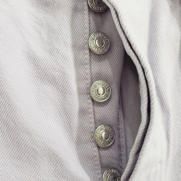Levi's 501 High Rise Cotton Lilac Button Fly Shorts Sz 31 - Picture 7 of 9